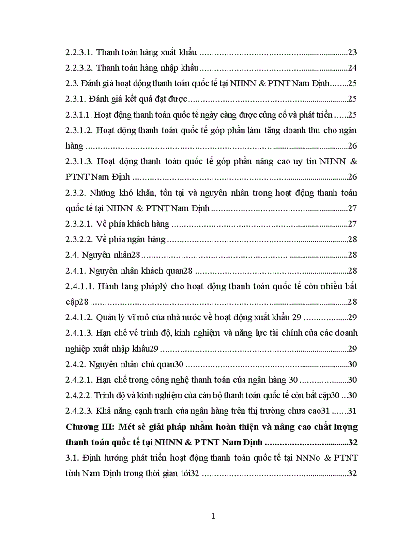 image for page Giải pháp hoàn thiện hoạt động chất lượng thanh toán quốc tế tại NHNN PTNT chi nhánh tỉnh Nam Định 1