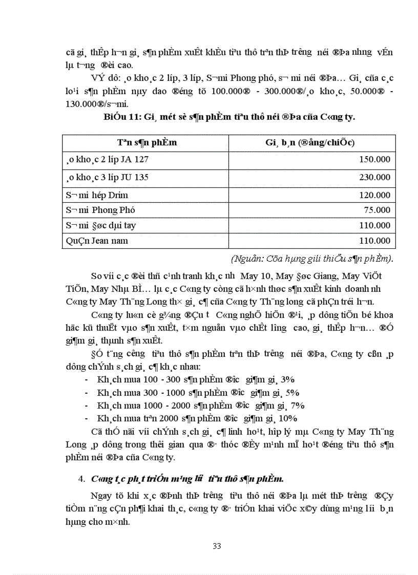 image for page Biện pháp nhằm đẩy mạnh tiêu thụ sản phẩm trên thị trường nội địa của công ty May Thăng Long 1