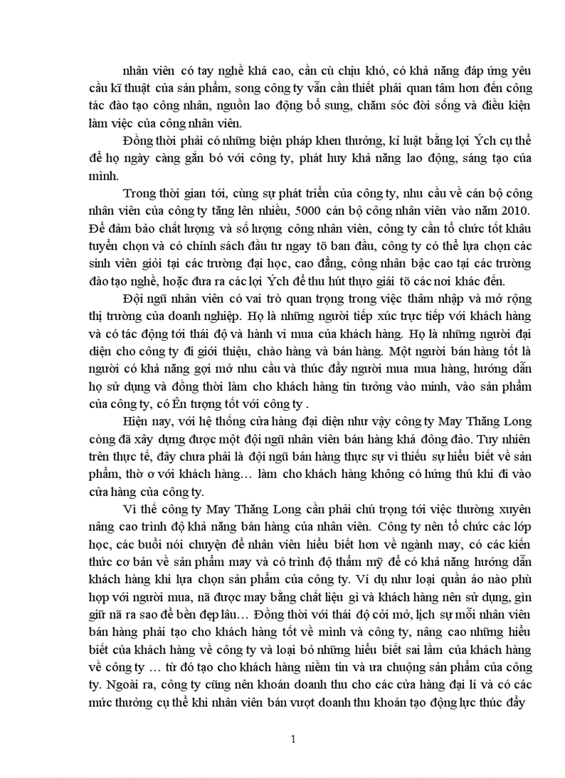 image for page Biện pháp nhằm đẩy mạnh tiêu thụ sản phẩm trên thị trường nội địa của công ty May Thăng Long 1