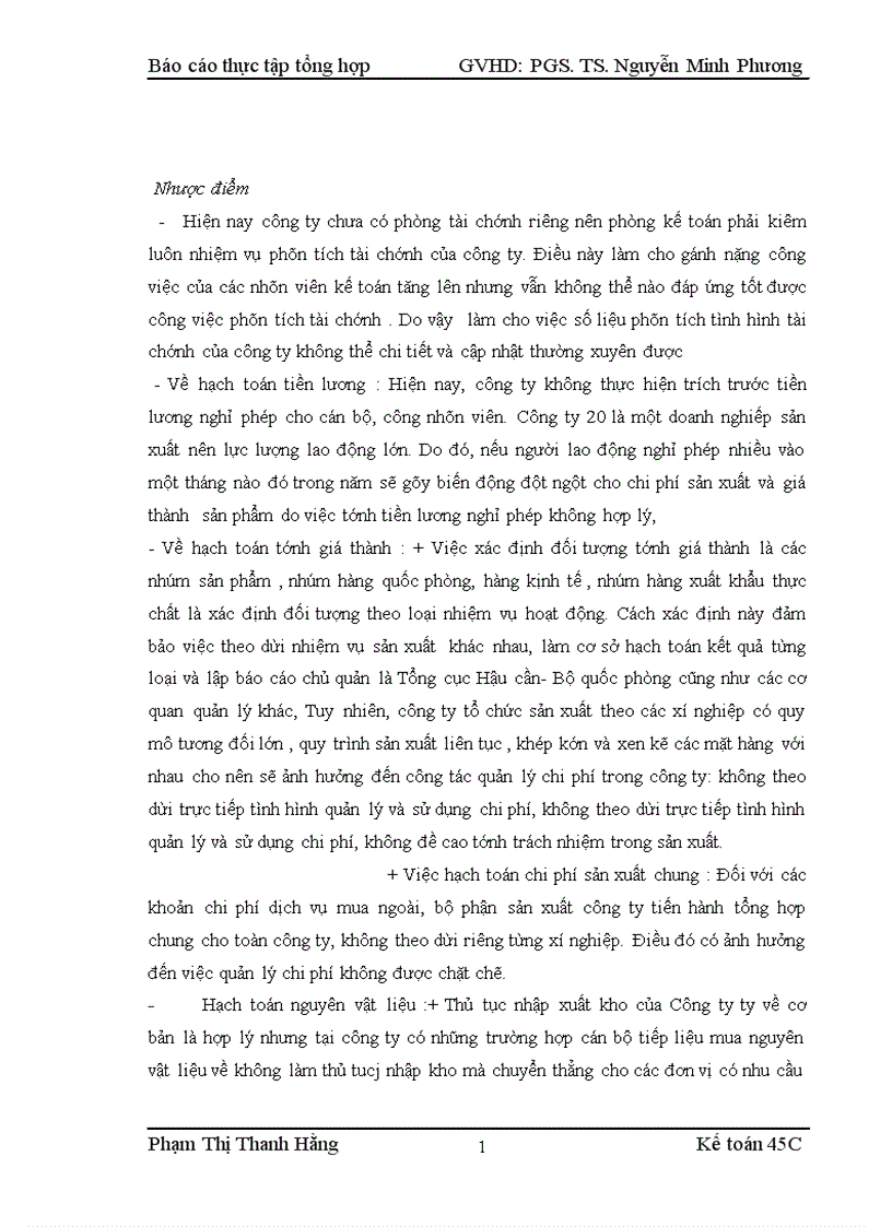 image for page Báo cáo thực tập tổng hợp tại Công ty 20 là một doanh nghiệp nhà nước trực thuôc Tổng cục hậu cần Bộ Quốc phòng