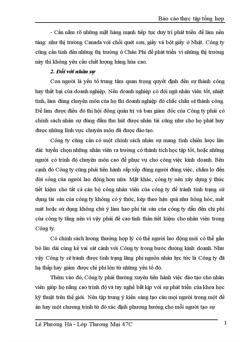 image for page Báo cáo thực tập tổng hợp tại Công ty xuất nhập khẩu tạp phẩm Hà Nội