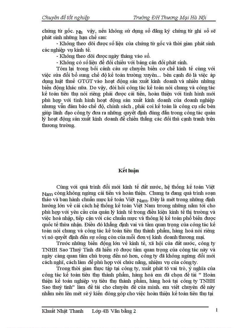 image for page Hoàn thiện kế toán nghiệp vụ tiêu thụ hàng hoá và thành phẩm tại công ty TNHH Sao Thuỷ Tinh 1