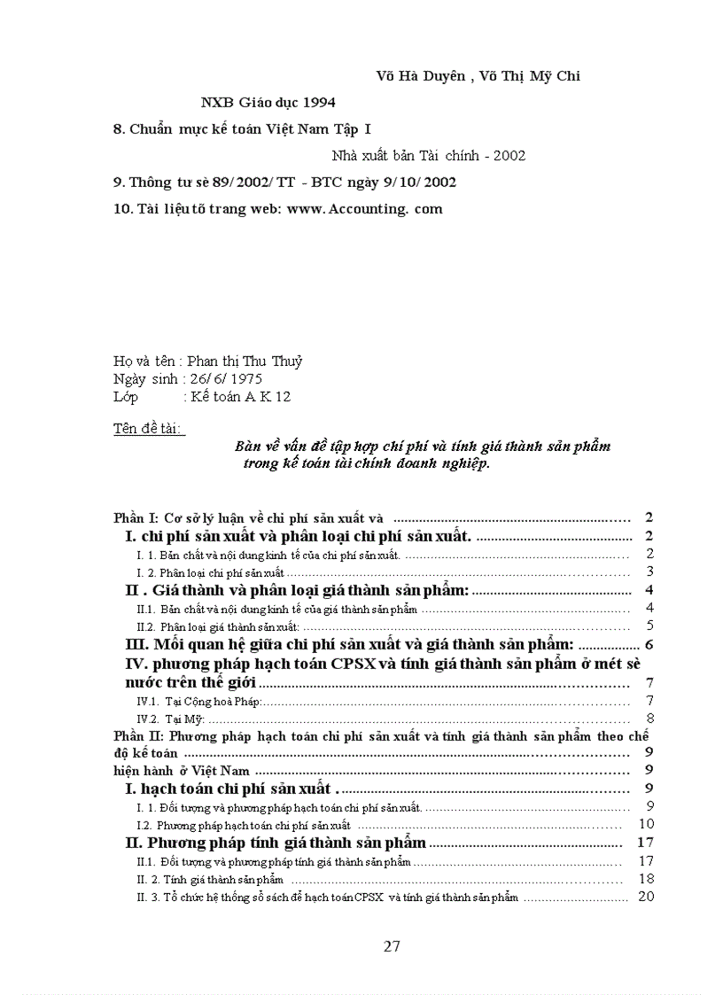 image for page Bàn về vấn đề tập hợp chi phí sản xuất và tính giá thành sản phẩm trong kế toán tài chính doanh nghiệp 1