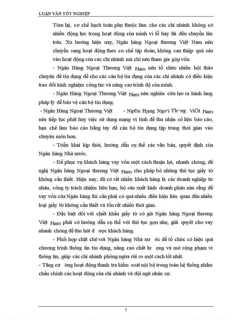 image for page Giải pháp nâng cao chất lượng tín dụng tại Ngân hàng Ngoại thương Hà Nội 1