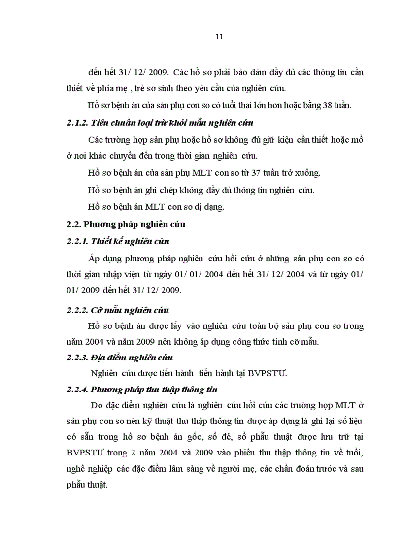 image for page Nghiên cứu tỷ lệ mổ lấy thai ở sản phụ con so tại bệnh viện Phụ sản Trung ương cách nhau 5 năm 2004 và 2009