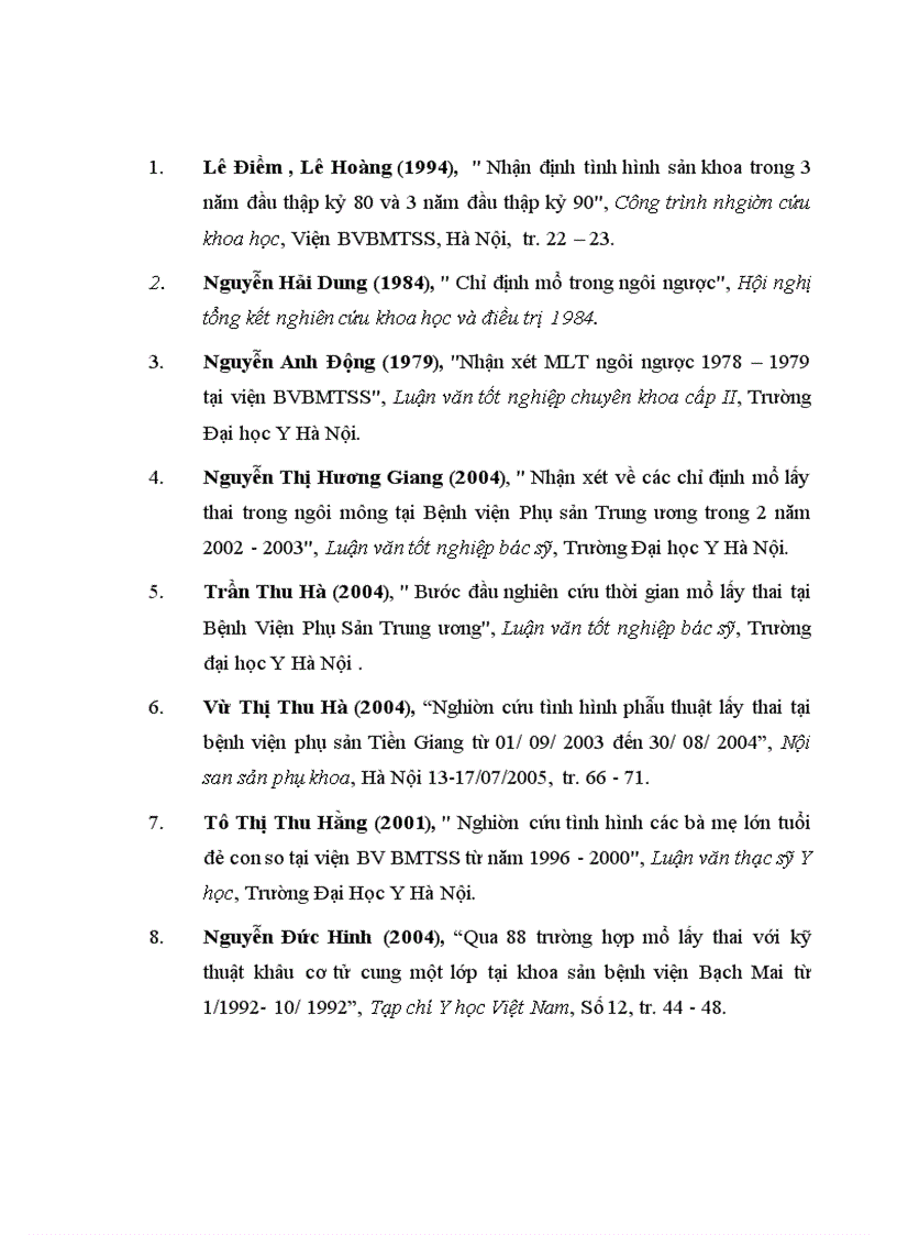 image for page Nghiên cứu tỷ lệ mổ lấy thai ở sản phụ con so tại bệnh viện Phụ sản Trung ương cách nhau 5 năm 2004 và 2009