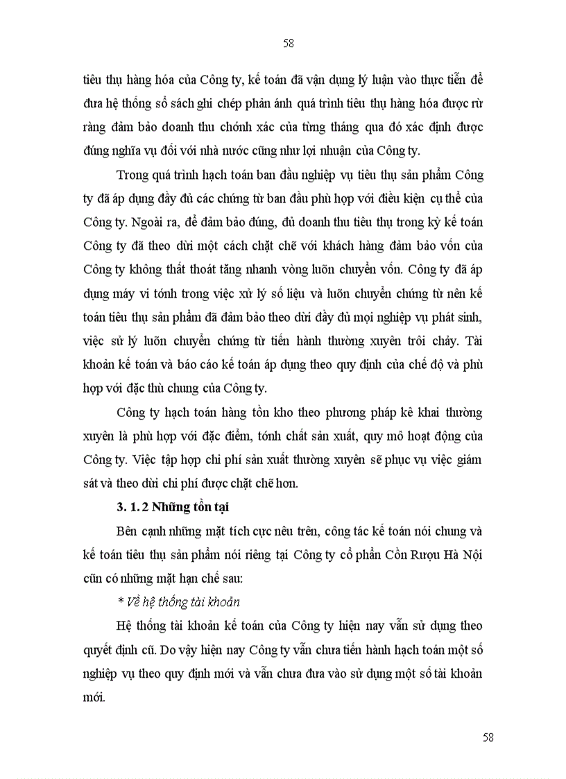 image for page Hoàn thiện kế toán tiêu thụ sản phẩm tại Công ty cổ phần Cồn Rượu Hà Nội 1