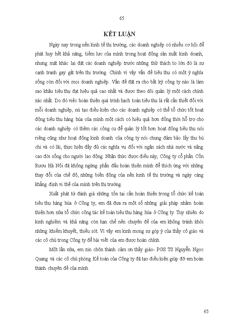image for page Hoàn thiện kế toán tiêu thụ sản phẩm tại Công ty cổ phần Cồn Rượu Hà Nội 1