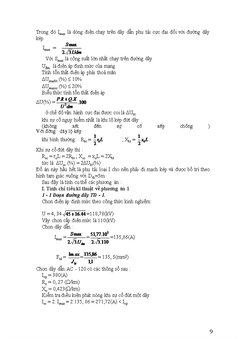 image for page Dự kiến các phương án nối dây 1