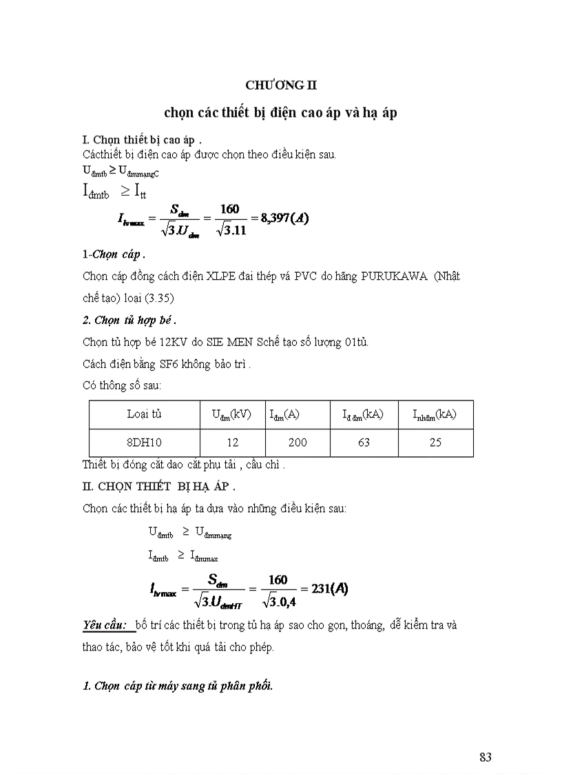 image for page Dự kiến các phương án nối dây 1