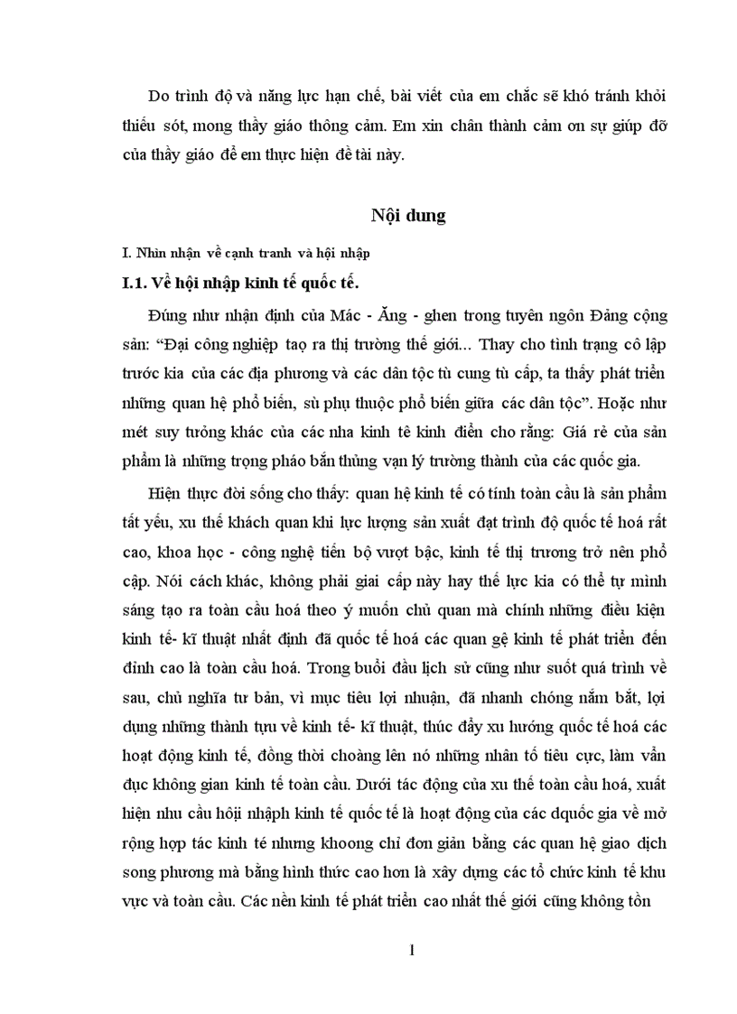 image for page Nâng cao năng lực cạnh tranh của nền kinh tế để hội nhập có hiệu quả 1