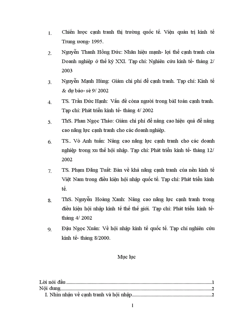 image for page Nâng cao năng lực cạnh tranh của nền kinh tế để hội nhập có hiệu quả 1