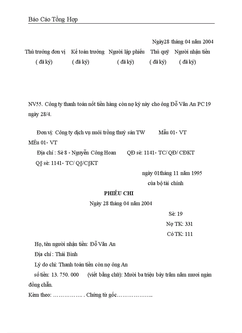 image for page Một số nhận xét kiến nghị đề xuất nhằm hoàn thiện công tác kế toán tại Công ty dịch vụ nuôi trồng thuỷ sản trung ương