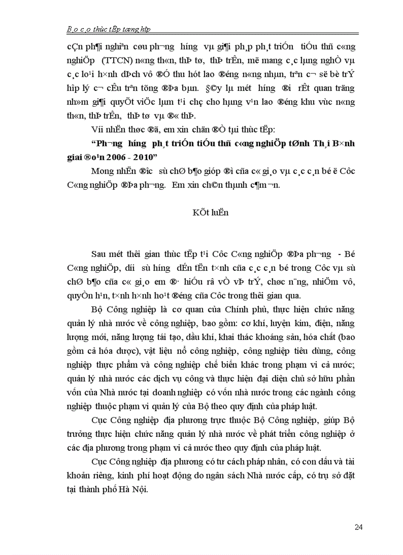 image for page Tình hình hoạt động của cục công nghiệp địa phương bộ công nghiệp I