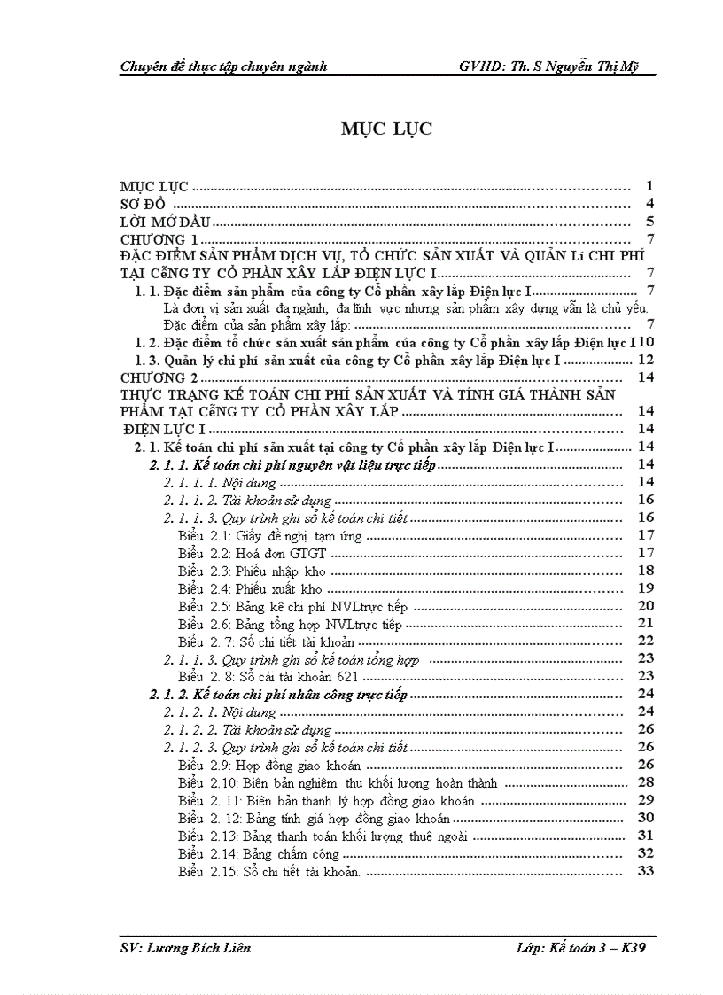 image for page Hoàn thiện công tác kế toán chi phí sản xuất và tính giá thành sản phẩm tại Công ty Cổ phần Xây lắp Điện lực I 1
