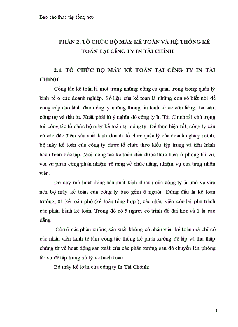 image for page Một số đánh giá về tình hình tổ chức hạch toán kế toán tại công ty in tài chính một số đánh giá về tình hình tổ chức hạch toán kế toán tại công ty in tài chính