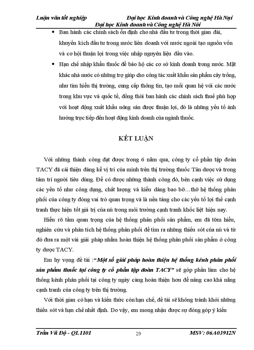 image for page Một số giải pháp hoàn thiện hệ thống kênh phân phối sản phẩm thuốc tại công ty cổ phần tập đoàn TACY