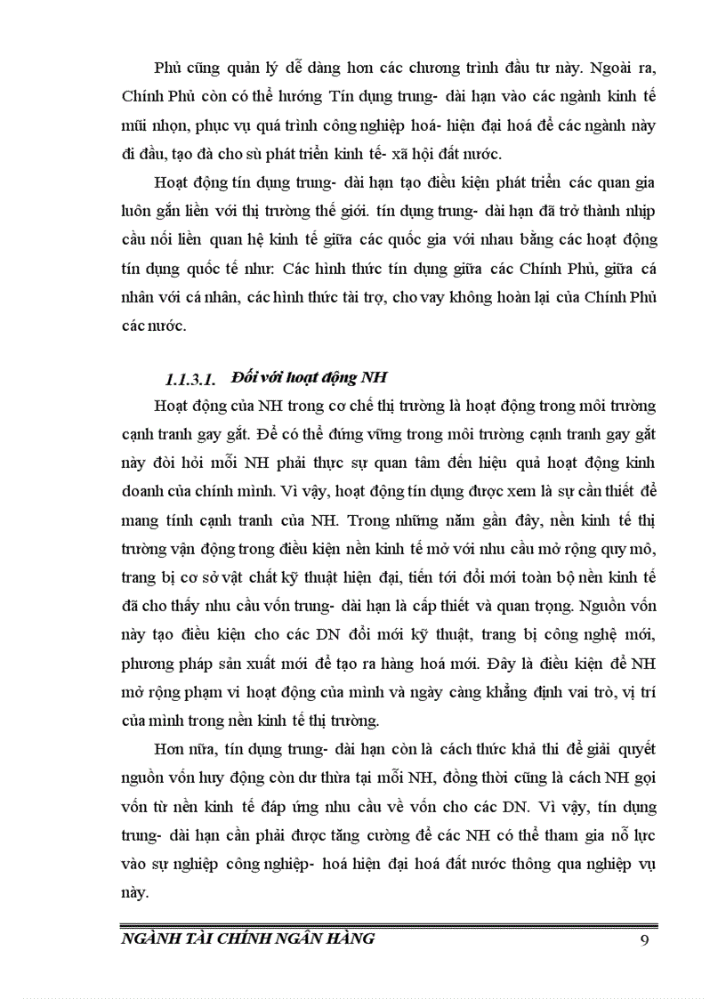 image for page Một số giải pháp và kiến nghị nhằm nâng cao hiệu quả tín dụng trung dài hạn tại Ngân hàng Đầu Tư và Phát Triển Việt Nam