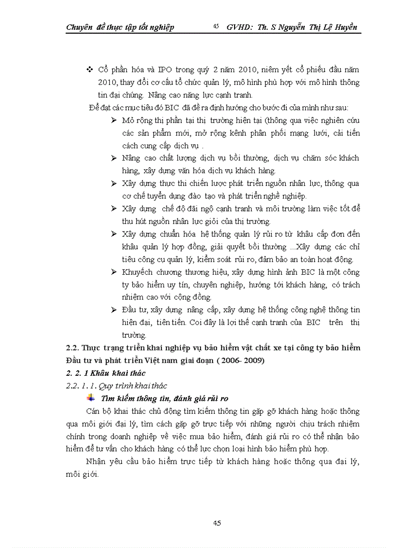 image for page Thực trạng triển khai bảo hiểm vật chất xe tại công ty Bảo hiểm Đầu tư và Phát triển Việt Nam giai đoạn 2006 2009 1