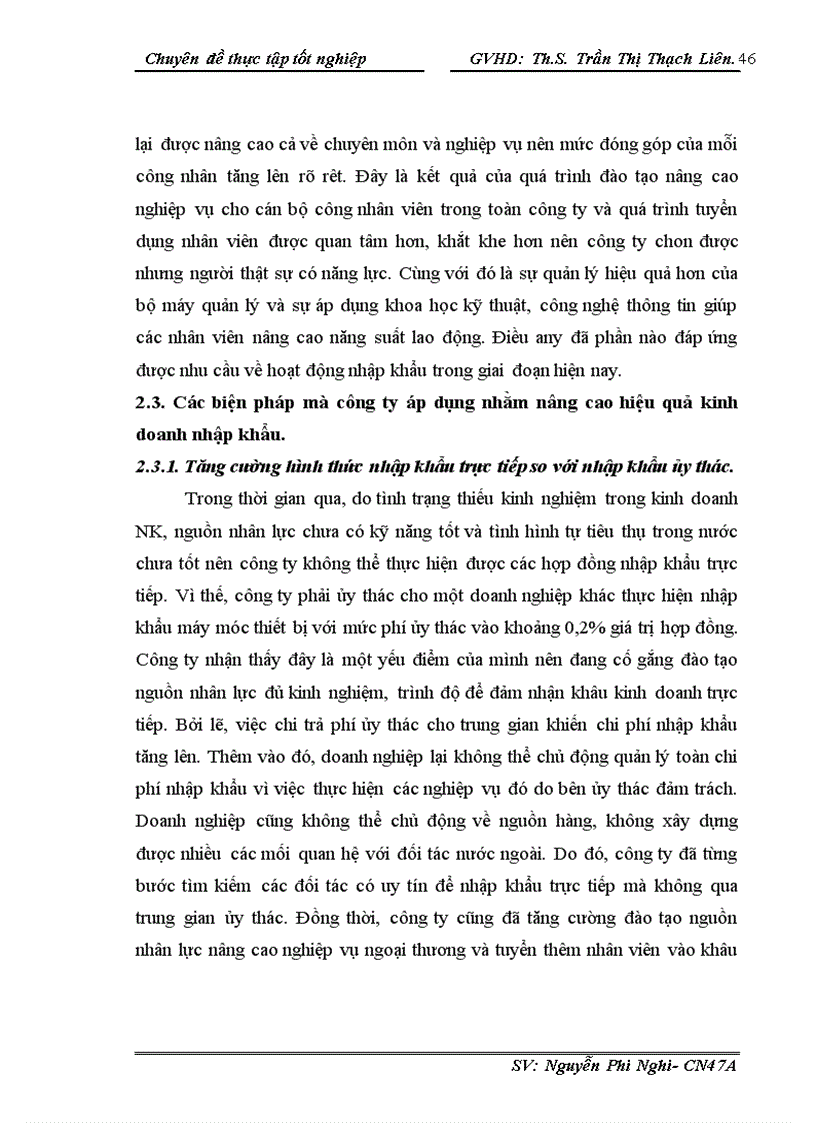 image for page Nâng cao hiệu quả hoạt động nhập khẩu tại công ty Máy và Phụ Tùng