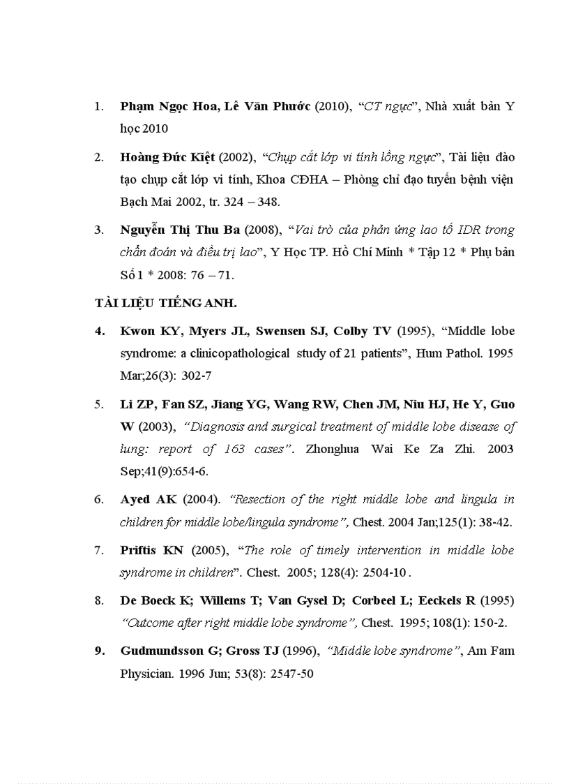 image for page Nghiên cứu đặc điểm lâm sàng cận lâm sàng nguyên nhân ở bệnh nhân có tổn thương phổi thùy giữa điều trị tại khoa Hô hấp Bệnh viện Bạch Mai 1