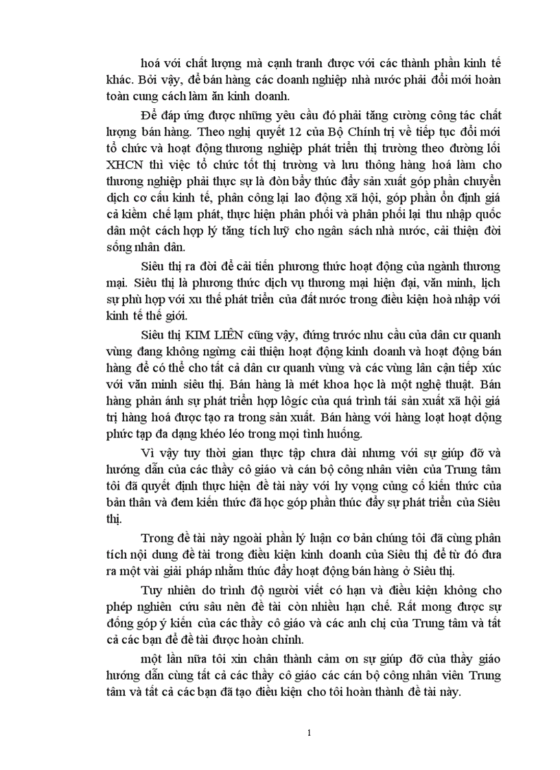 image for page Một vài biện pháp nhằm thúc đẩy hoạt động bán hàng ở siêu thị KIM LIÊN