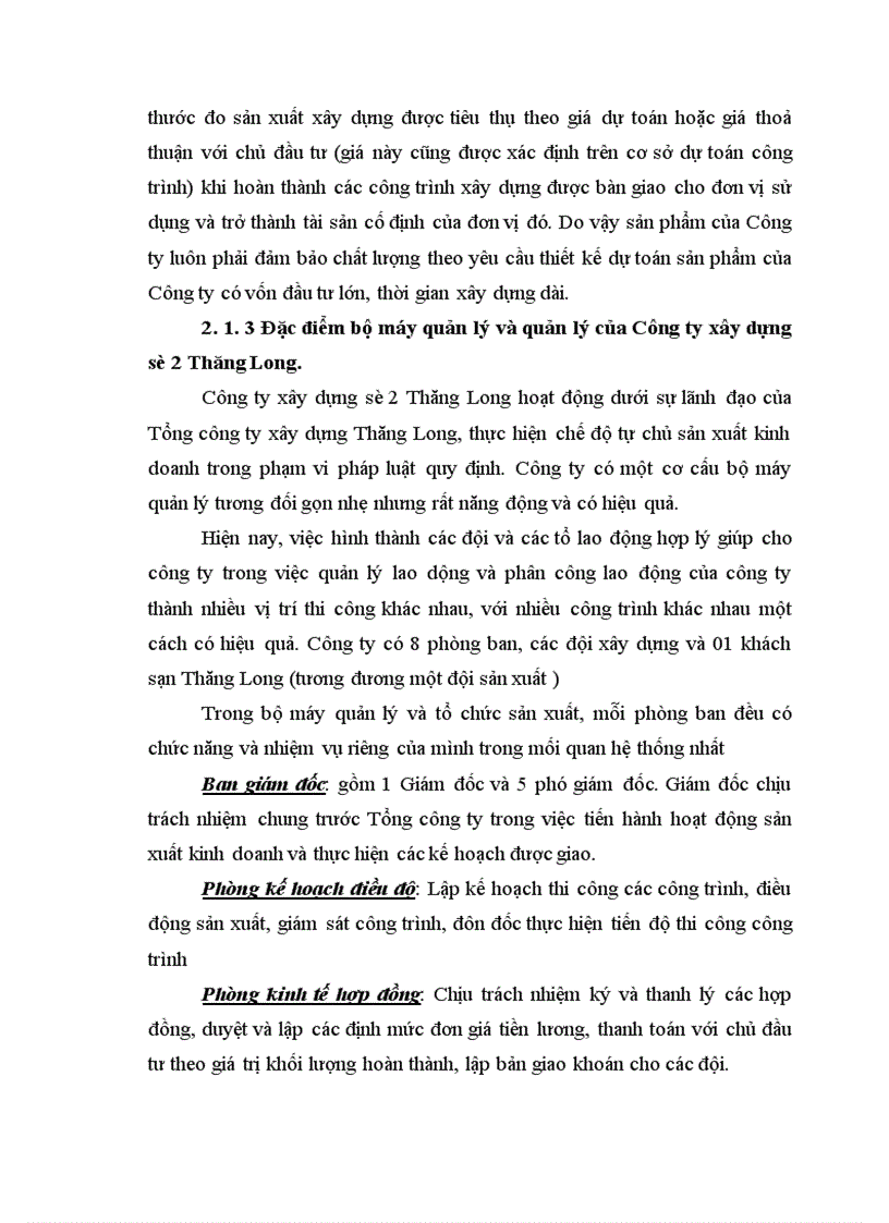 image for page Tổ chức công tác kế toán tiền lương và các khoảng trích theo lương tại Công ty xây dựng số 2 Thăng Long 1
