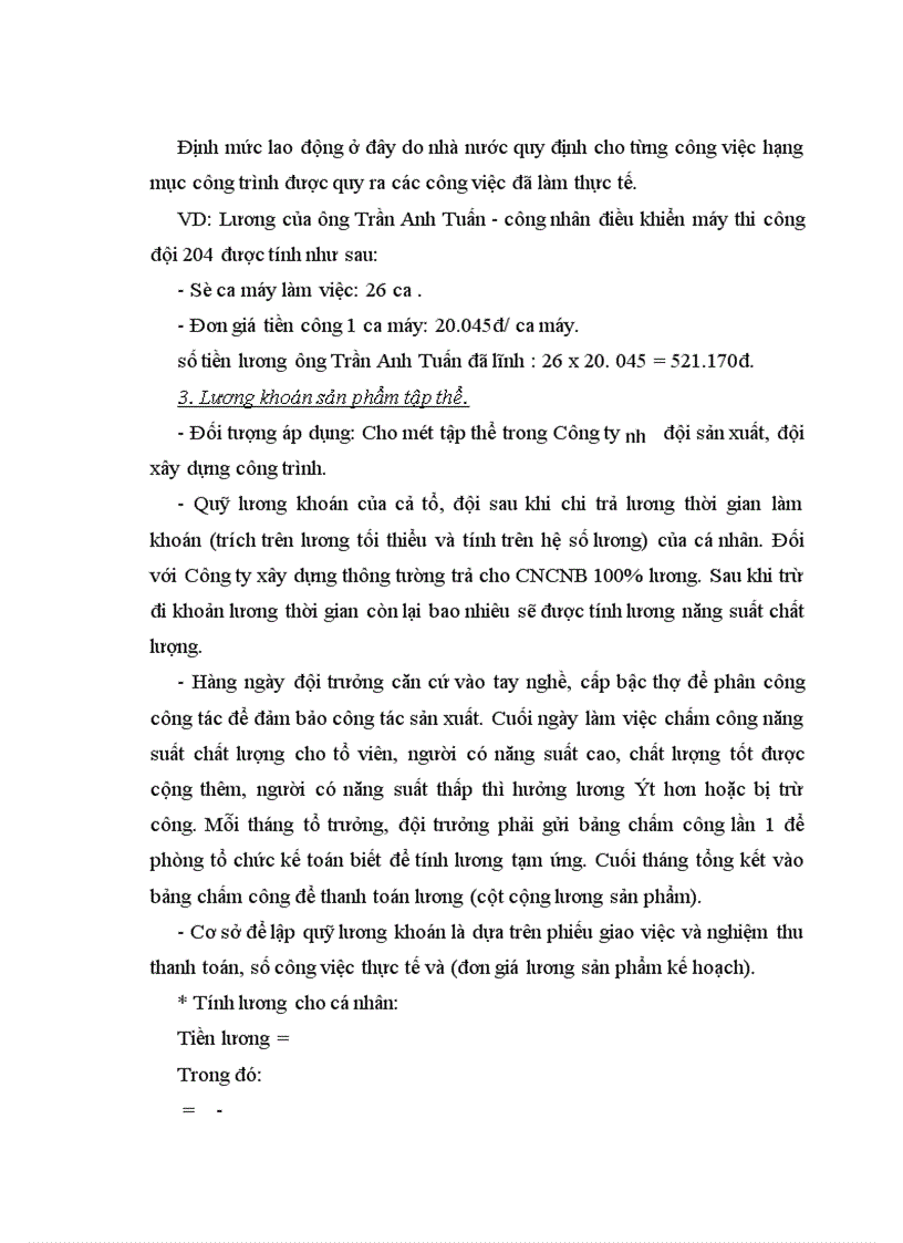 image for page Tổ chức công tác kế toán tiền lương và các khoảng trích theo lương tại Công ty xây dựng số 2 Thăng Long 1