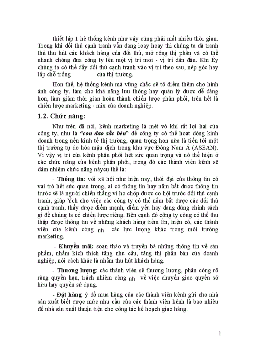 image for page Hoàn thiện hệ thống kênh phân phối của công ty Bia Hà Nội