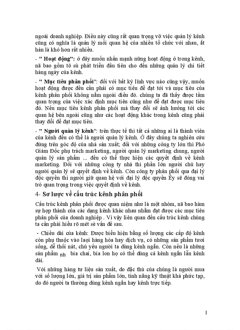 image for page Hoàn thiện hệ thống kênh phân phối của công ty Bia Hà Nội