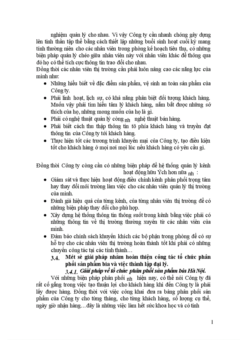 image for page Hoàn thiện hệ thống kênh phân phối của công ty Bia Hà Nội
