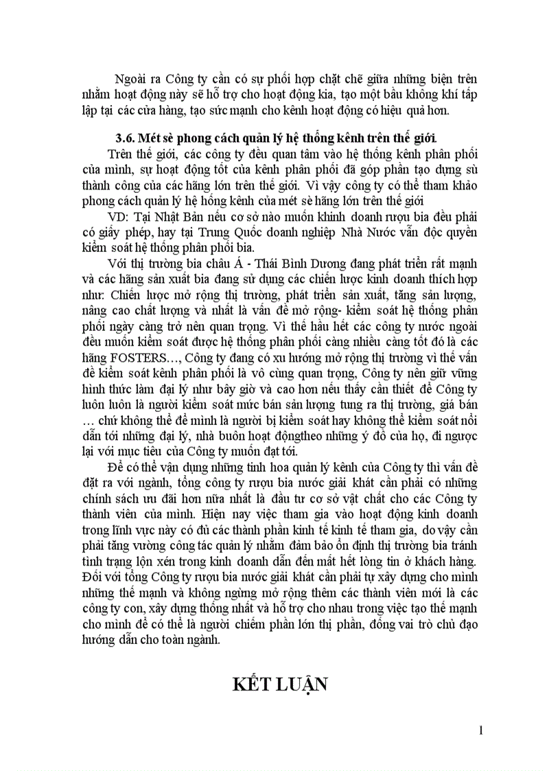 image for page Hoàn thiện hệ thống kênh phân phối của công ty Bia Hà Nội