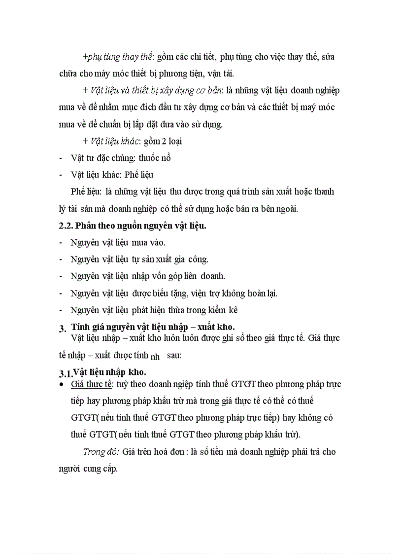 image for page Nguyên vật liệu và một số ý kiến nhằm hoàn thiện kế toán về nguyên vật liệu 1