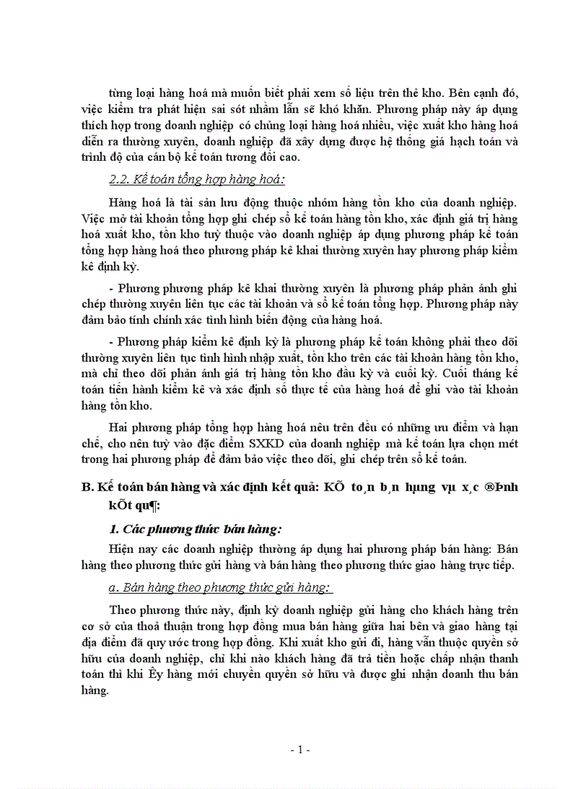 image for page Tổ chức kế toán bán hàng và xác định kết quả tại công ty TNHH Nam Tùng 1