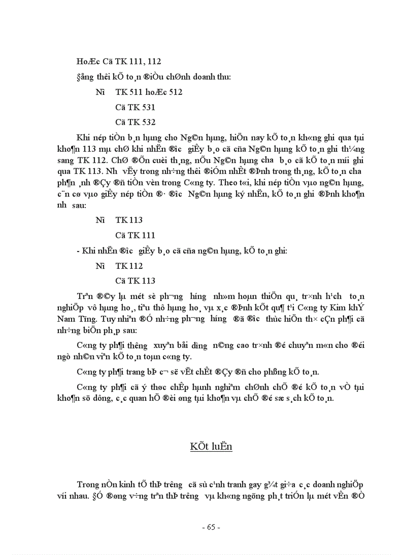 image for page Tổ chức kế toán bán hàng và xác định kết quả tại công ty TNHH Nam Tùng 1