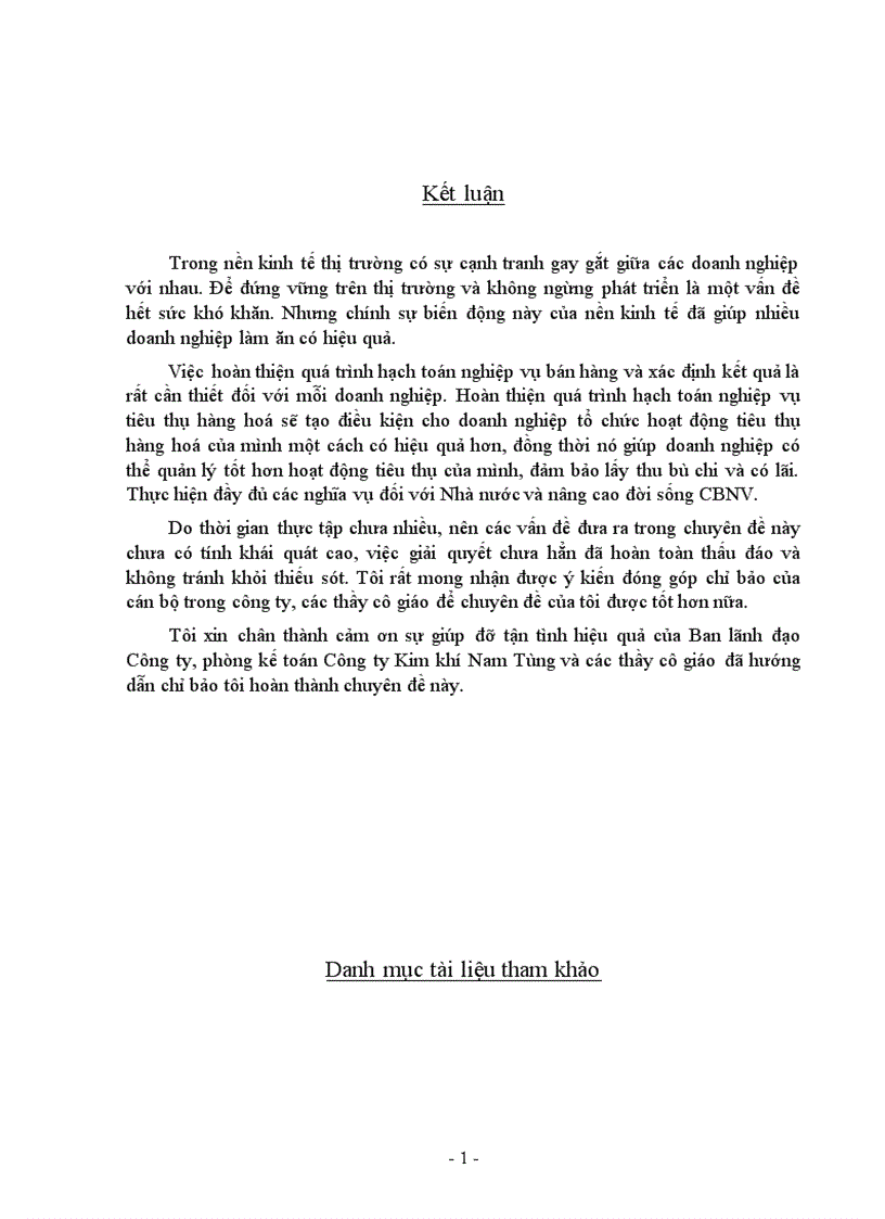 image for page Tổ chức kế toán bán hàng và xác định kết quả tại công ty TNHH Nam Tùng 1