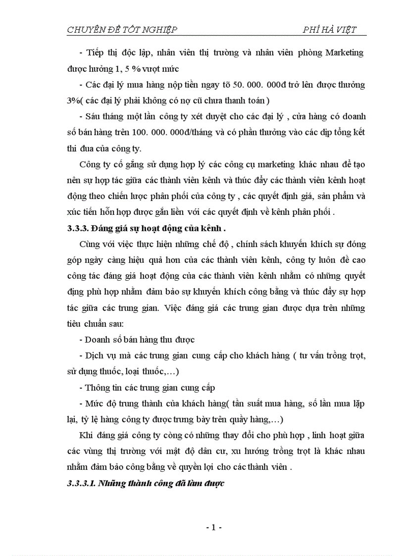 image for page Thực trạng và một số giải pháp nhằm hoàn thiện hệ thống phân phối tại công ty cổ phần vật tư BVTV Hoà Bình 1