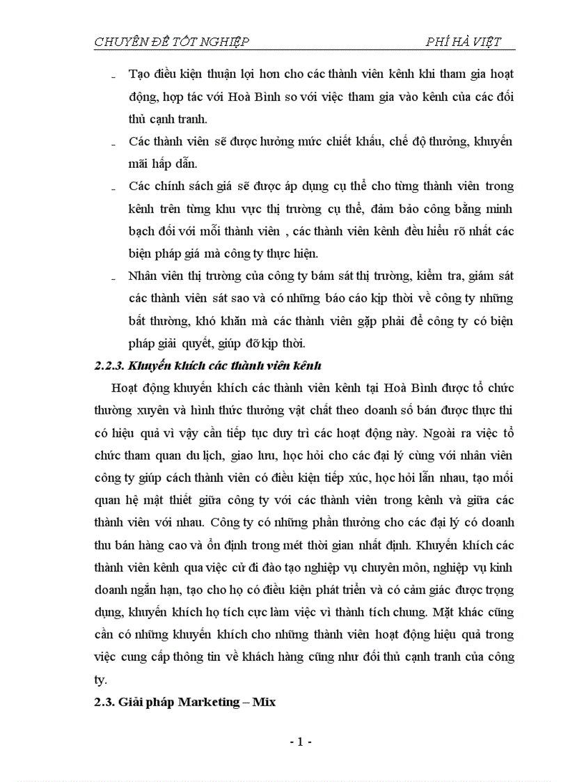 image for page Thực trạng và một số giải pháp nhằm hoàn thiện hệ thống phân phối tại công ty cổ phần vật tư BVTV Hoà Bình 1