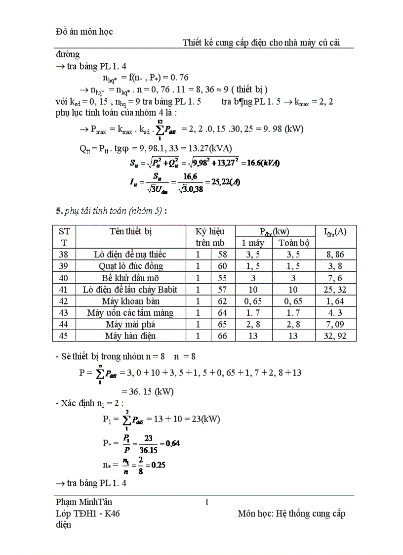 image for page Thiết kế cung cấp điện cho nhà máy củ cải đường 1