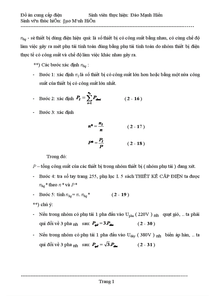 image for page Thiết kế hệ thống cung cấp điện cho nhà máy cơ khí địa phương 1