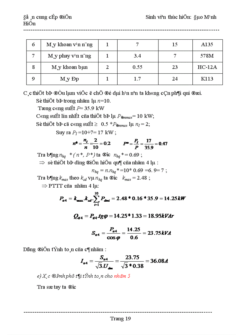 image for page Thiết kế hệ thống cung cấp điện cho nhà máy cơ khí địa phương 1