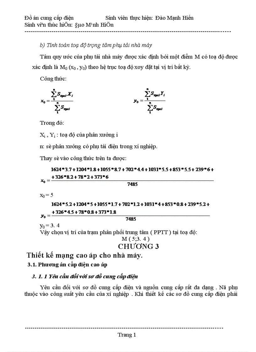 image for page Thiết kế hệ thống cung cấp điện cho nhà máy cơ khí địa phương 1