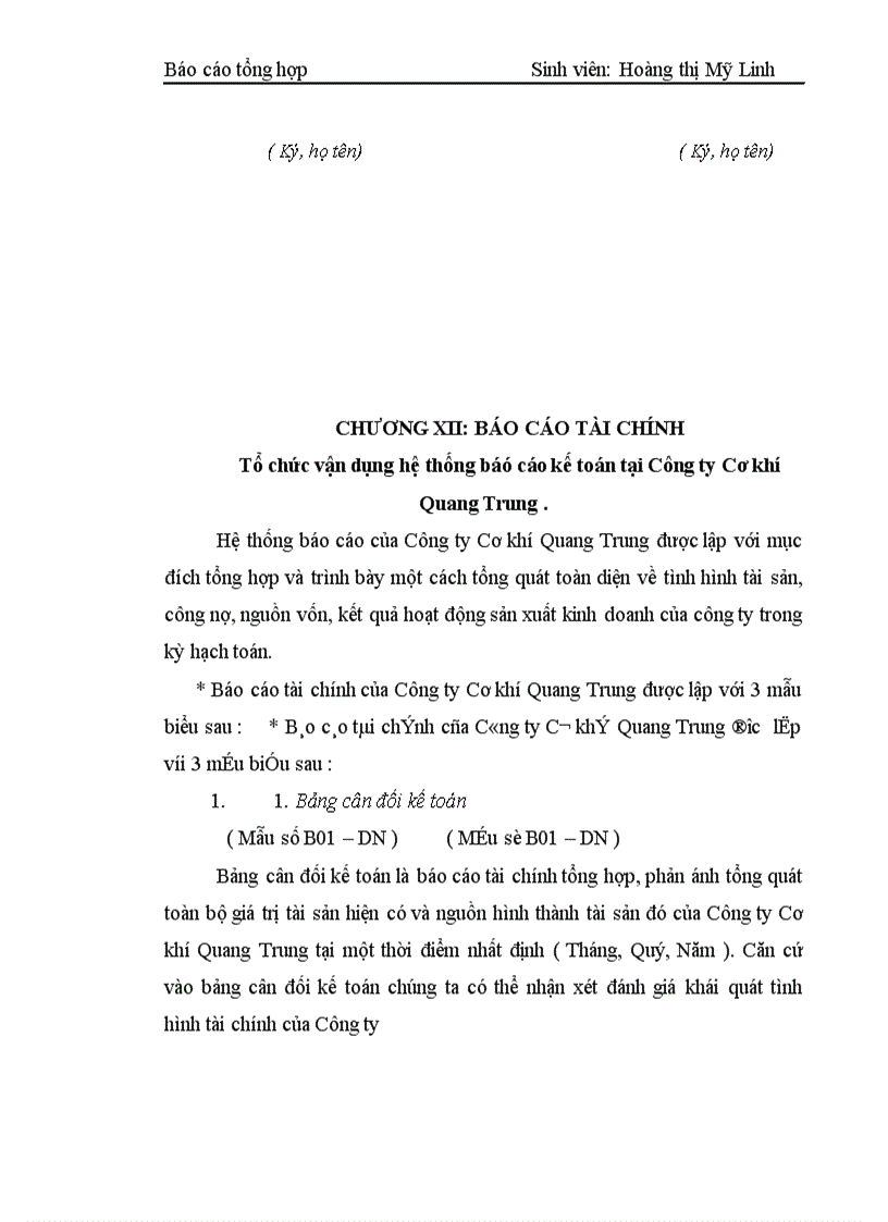 image for page Báo cáo tổng hợp tại công ty cơ khí Quang Trung 1