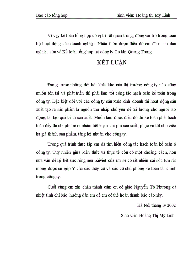 image for page Báo cáo tổng hợp tại công ty cơ khí Quang Trung 1