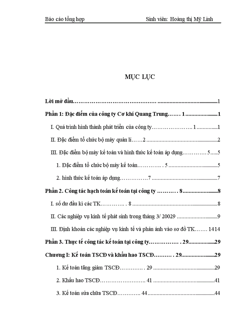 image for page Báo cáo tổng hợp tại công ty cơ khí Quang Trung 1