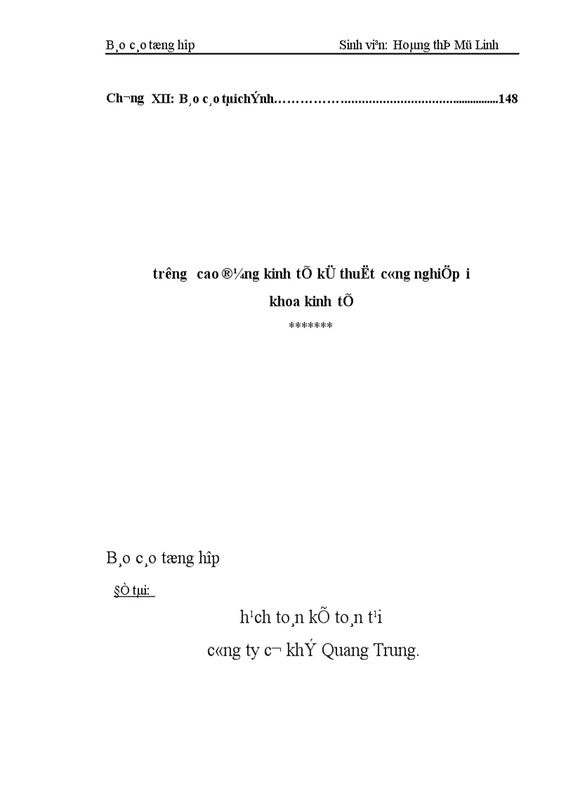 image for page Báo cáo tổng hợp tại công ty cơ khí Quang Trung 1
