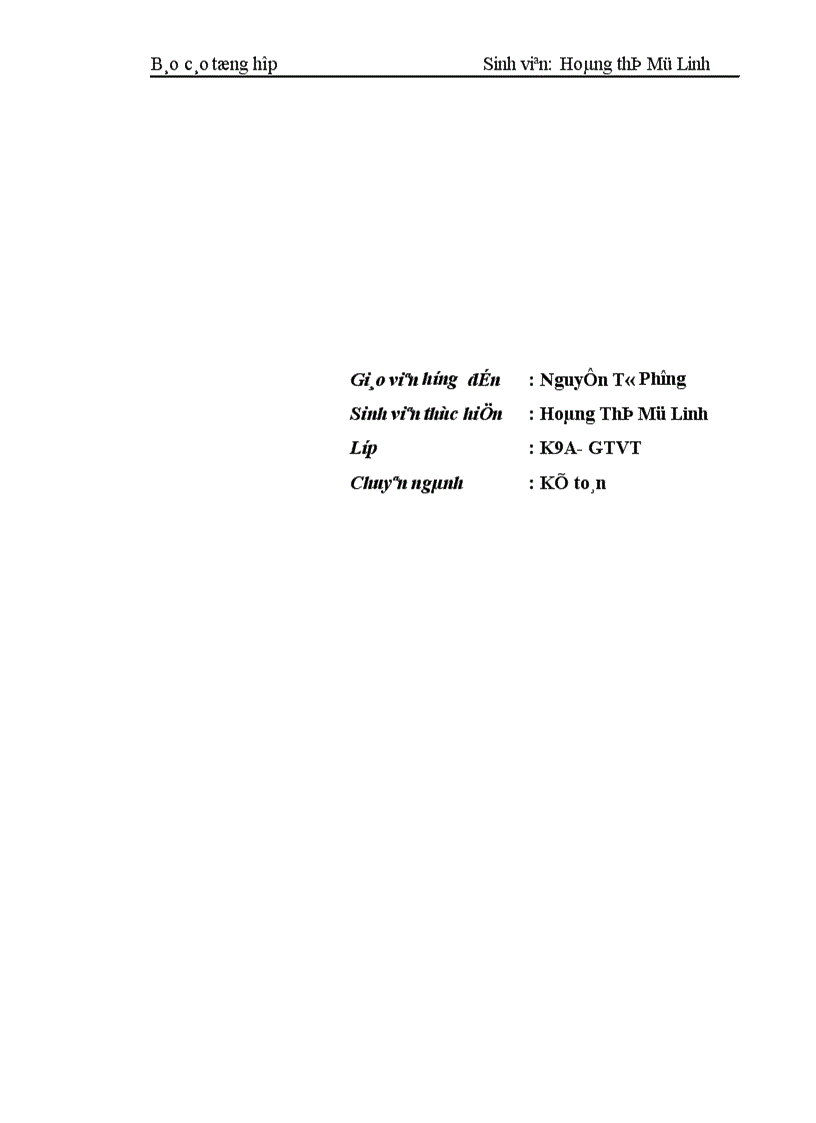 image for page Báo cáo tổng hợp tại công ty cơ khí Quang Trung 1