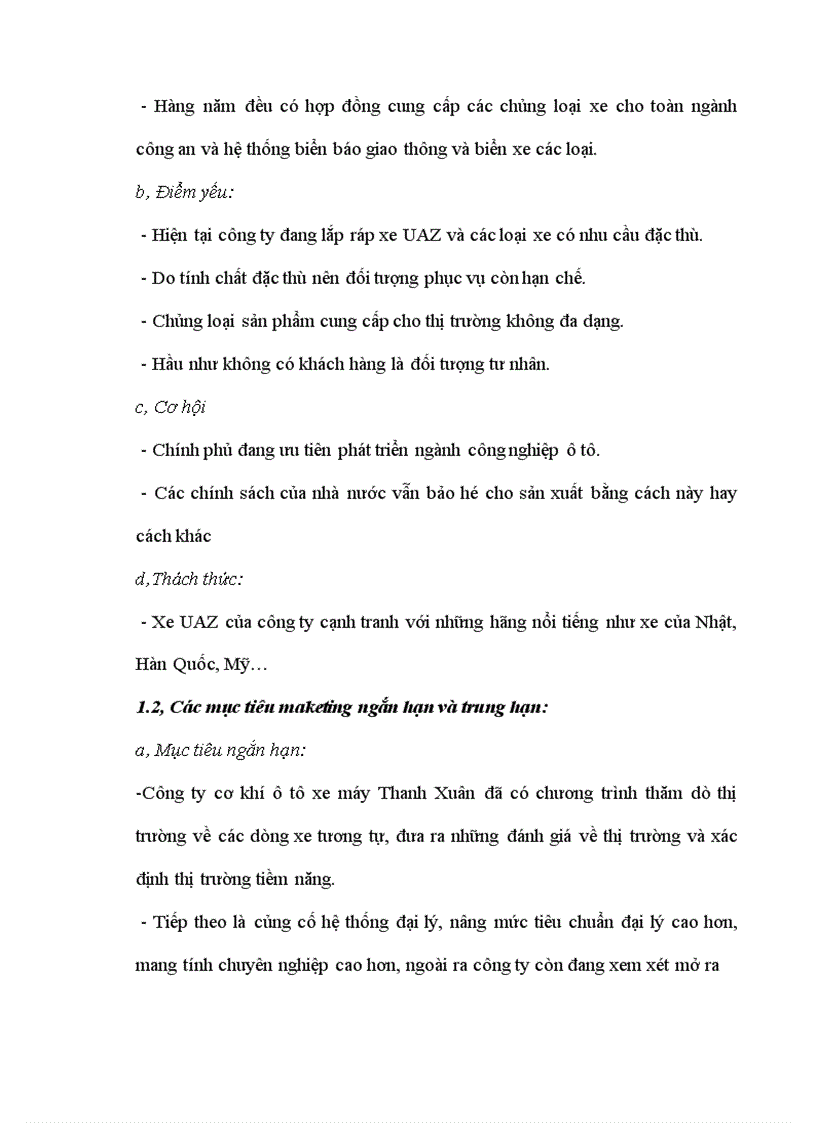 image for page Thực trạng hoạt động sản xuất kinh doanh và phương hướng phát triển Công ty cơ khí ô tô xe máy Thanh Xuân