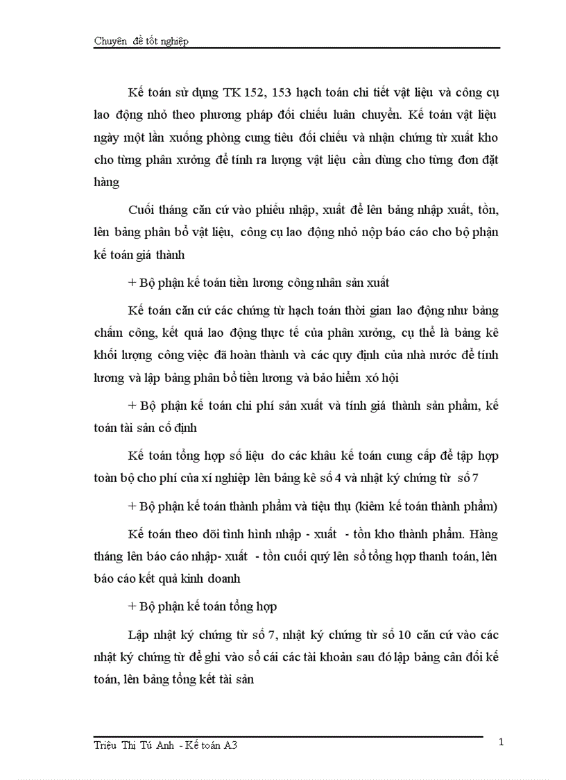 image for page Tổ chức kế toán chi phí sản xuất và tính giá thành sản phẩm 1