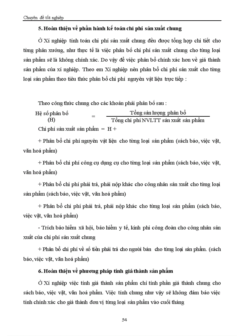image for page Tổ chức kế toán chi phí sản xuất và tính giá thành sản phẩm 1